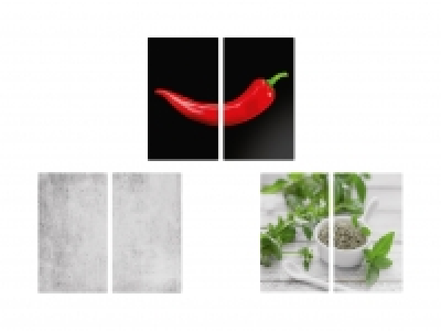 Lidl  Glas-Herdabdeckplatten, 2er