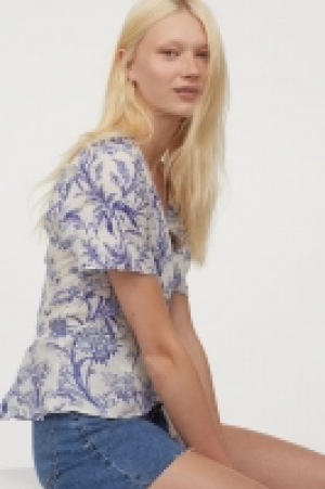 Wickelbluse aus Leinen CHF 8.95