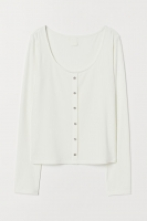 Geripptes Shirt mit Strass CHF 6.95