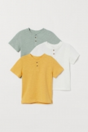 HM  3er-Pack Baumwoll-Henleyshirts