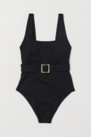 Gerippter Badeanzug mit Gürtel CHF 27.95