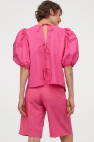 Baumwollbluse mit Puffärmeln CHF 6.95