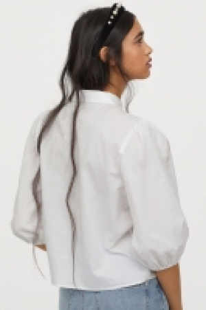 Baumwollbluse mit Puffärmeln CHF 16.95