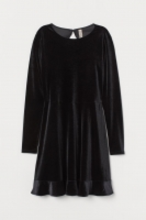 Velourskleid mit Volant CHF 17.95