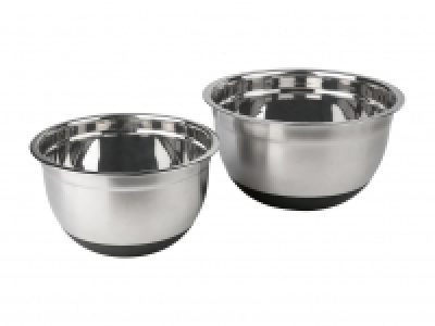 Edelstahl-Rührschüssel-Set, 2er
