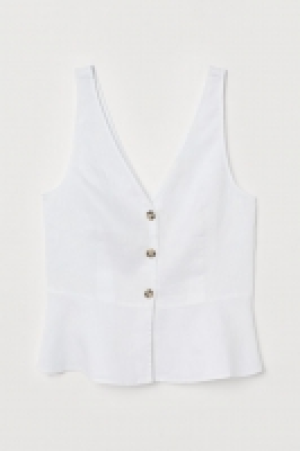 Leinenbluse mit V-Neck CHF 8.95