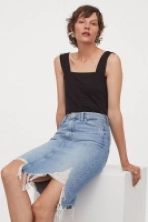HM  Jeansjupe Trashed