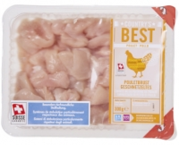 Aldi Suisse  COUNTRYS BEST SCHWEIZER POULETBRUST- GESCHNETZELTES