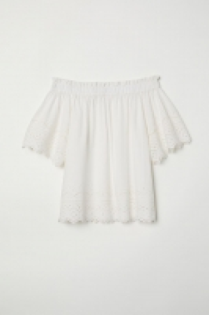 Baumwollbluse mit Stickerei CHF 24.95