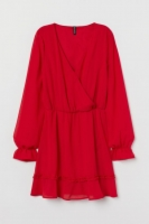 Chiffonkleid mit V-Ausschnitt CHF 20.95