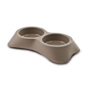 Doppelnapf Nuvola 6, 2x0.2l, braun