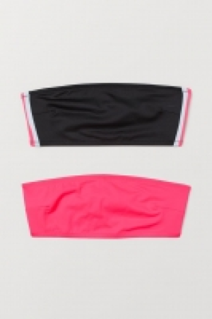 HM  2er-Pack Bandeau-Bikinitops