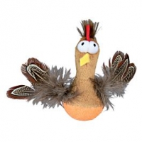 Qualipet  Trixie Steh auf Huhn mit Federn und Sound
