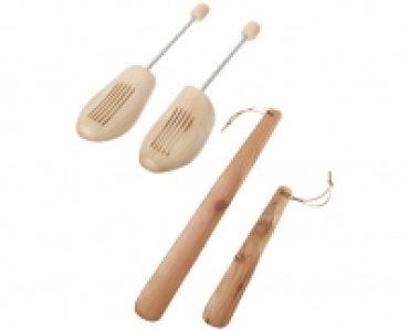 Aldi Suisse  EASY HOME® SCHUHSPANNER-/- LÖFFEL AUS HOLZ