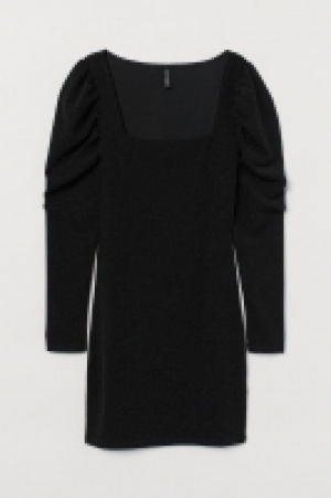 HM  Jerseykleid mit Puffärmeln