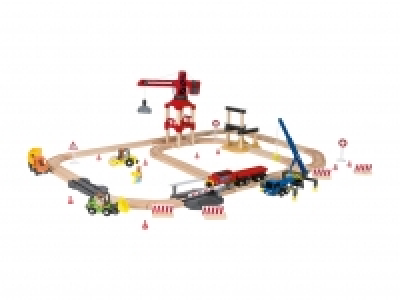 Eisenbahn-Set Baustelle, 68-teilig