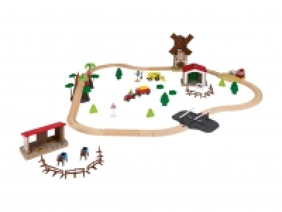 Eisenbahn-Set Bauernhof, 57-teilig
