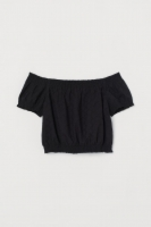 Schulterfreie Baumwollbluse CHF 10.95