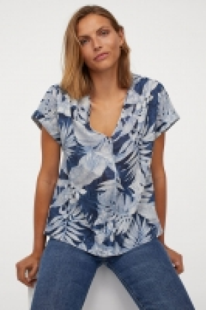 Baumwollbluse mit V-Ausschnitt CHF 14.95