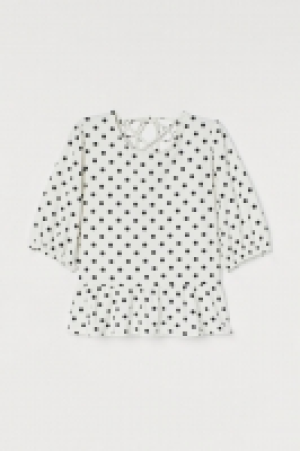 HM  Peplumshirt aus Modalmix