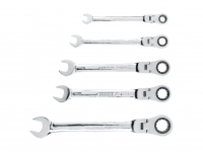 Gabel- und Ratschen-Ringschlüsselsatz, 5-teilig CHF 12.99