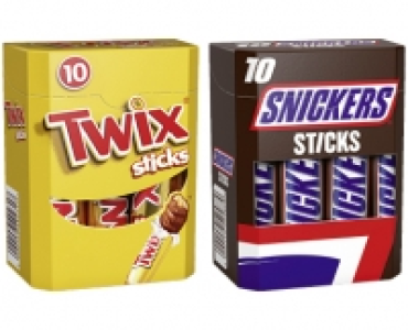 TWIX/SNICKERS STICKS CHF 2.99