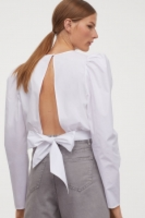 Baumwollbluse mit Puffärmeln CHF 15.95