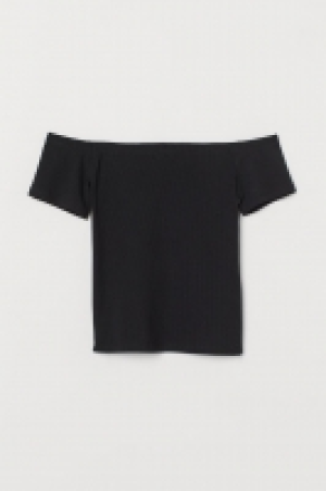 Geripptes Off-Shoulder-Shirt CHF 7.95