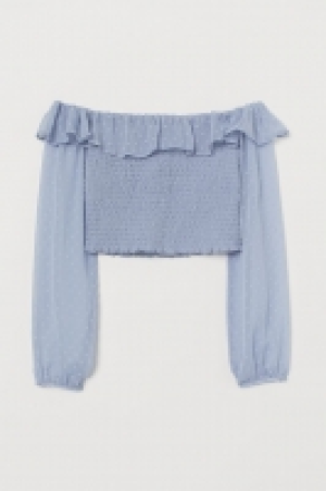 Gesmokte Off-Shoulder-Bluse CHF 20.95