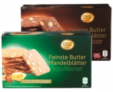 Aldi Suisse  FINEST BAKERY BUTTER-MANDELBLÄTTER