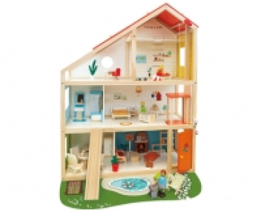 TOY LINO PUPPENHAUS MIT AUSSTATTUNG