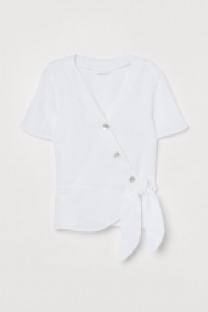 Wickelbluse aus Leinen CHF 15.95