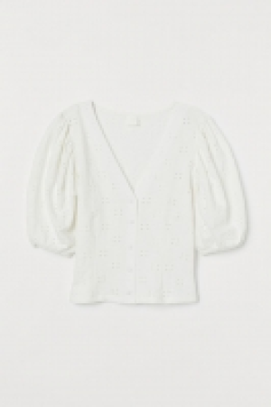 V-Shirt mit Puffärmeln CHF 10.95
