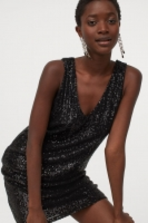 Paillettenkleid mit V-Neck CHF 19.95