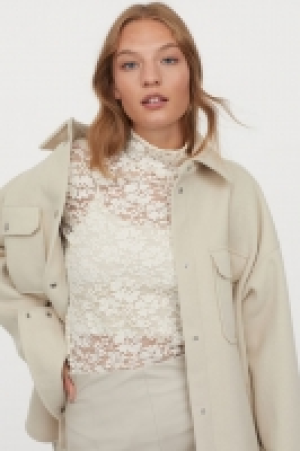 HM  Shirt in Spitze mit Turtleneck