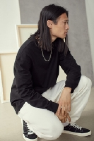 HM  Long-sleeved cotton T-shirt