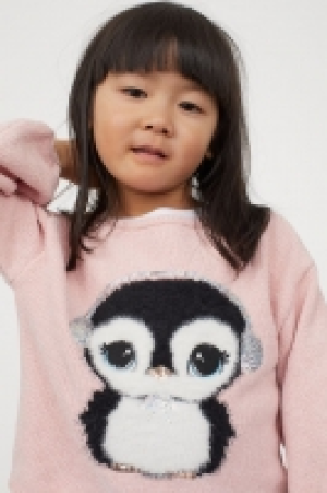 Chenillepullover mit Motiv CHF 10.95