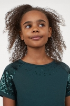 HM  Schimmerndes T-Shirt-Kleid