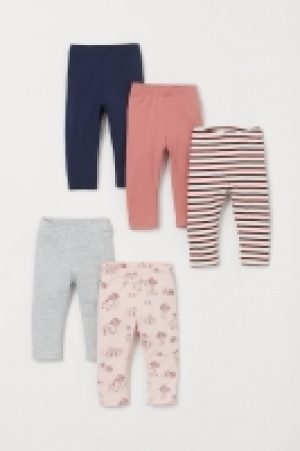 HM  5er-Pack Baumwollleggings