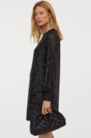HM  Paillettenkleid mit Langarm