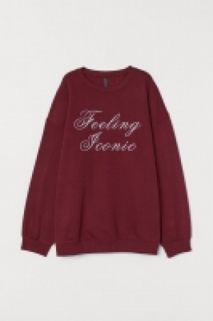 HM  Sweatshirt mit Textmotiv