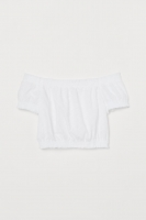 Schulterfreie Baumwollbluse CHF 14.95