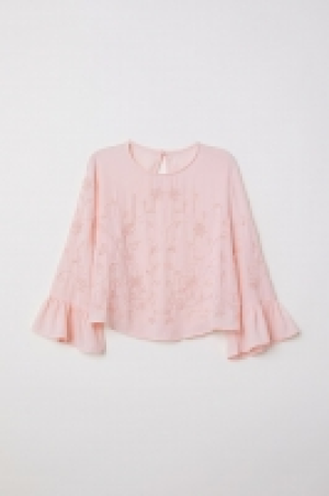 HM  Bluse mit Perlenstickerei
