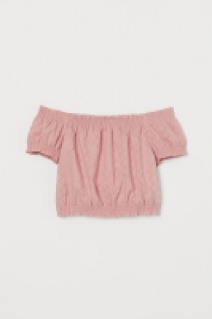 Schulterfreie Baumwollbluse CHF 9.95