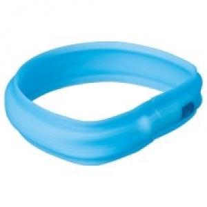 Qualipet  SL Flash Leuchtband für Hunde USB XS-S Blau