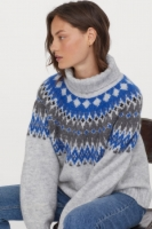 HM  Jacquard-Rollkragenpullover