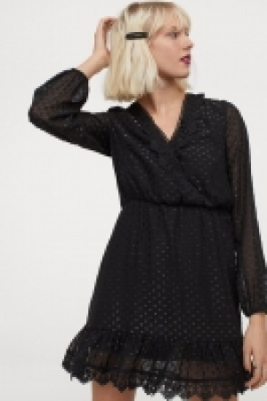 Plumetis-Kleid mit Spitze CHF 24.95