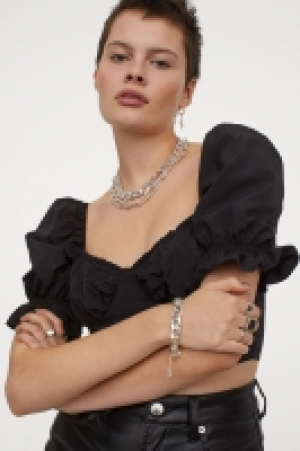 Kurzes Top mit Puffärmeln CHF 14.95