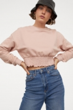 Sweatshirt mit gesmoktem Saum CHF 9.95