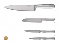 Lidl  Messer mit Edelstahl-/Bambus-Griff